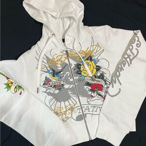 Ed Hardy Cropped Hoodie